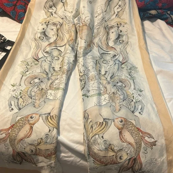 Zara Artistic Print Drawstring Pants - Picture 4 of 4